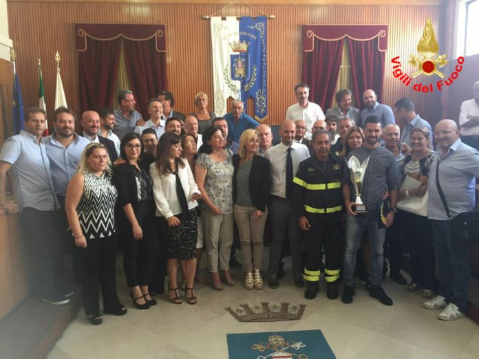 Un momento della cerimonia