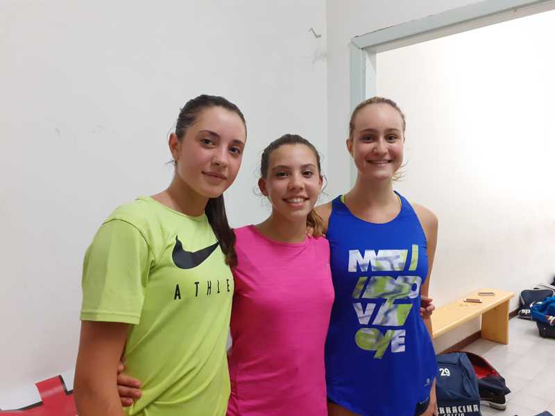 nella foto Giorgia Colasanti, Francesca Cergnul e Giulia Noce